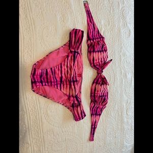 Victoria’s Secret bikini in pink tie dye